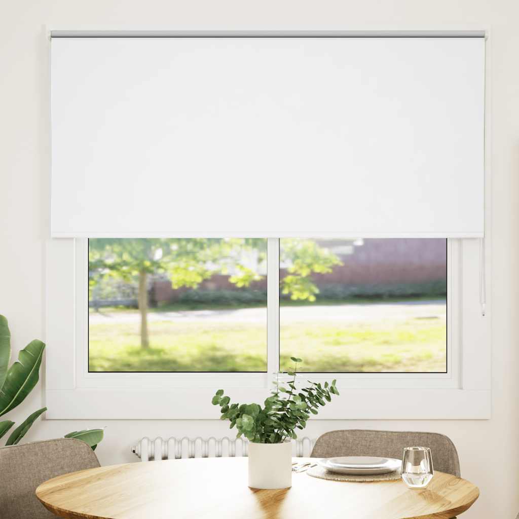 vidaXL Ρολέρ Μπλακάουτ Λευκό 165x130 εκ. Πλάτος υφάσματος 161,6εκ.