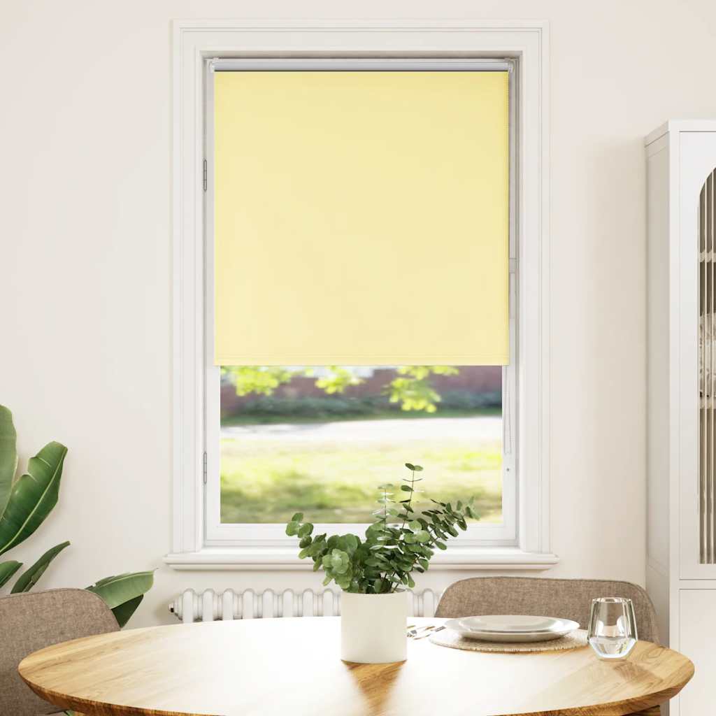 vidaXL Στόρι Συσκότισης Κίτρινο 80x130 εκ. Πλάτος Υφάσματος 75,7 εκ. Πολυεστέρας