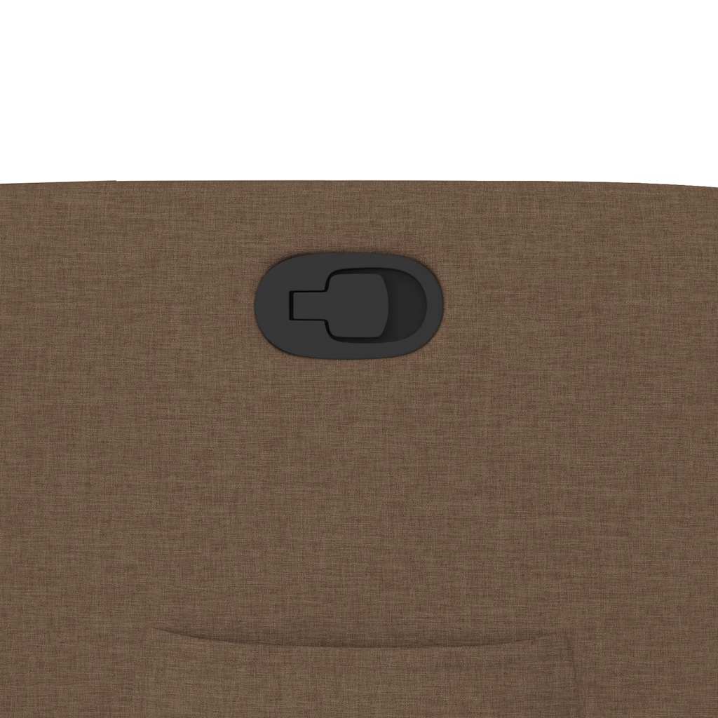 vidaXL Πολυθρόνα Ανακλινόμενη Καφέ Υφασμάτινη