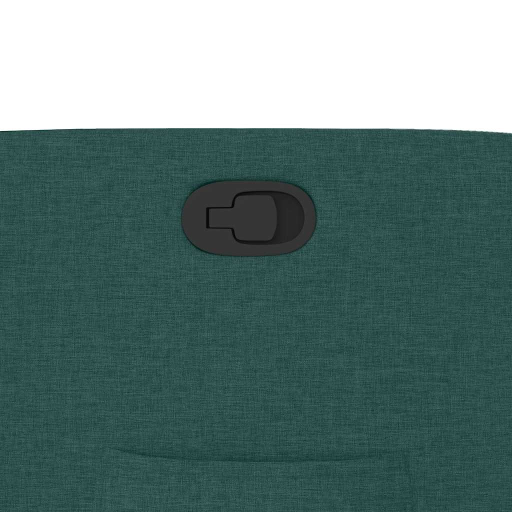 vidaXL Πολυθρόνα Ανακλινόμενη Σκούρο Πράσινο Υφασμάτινη