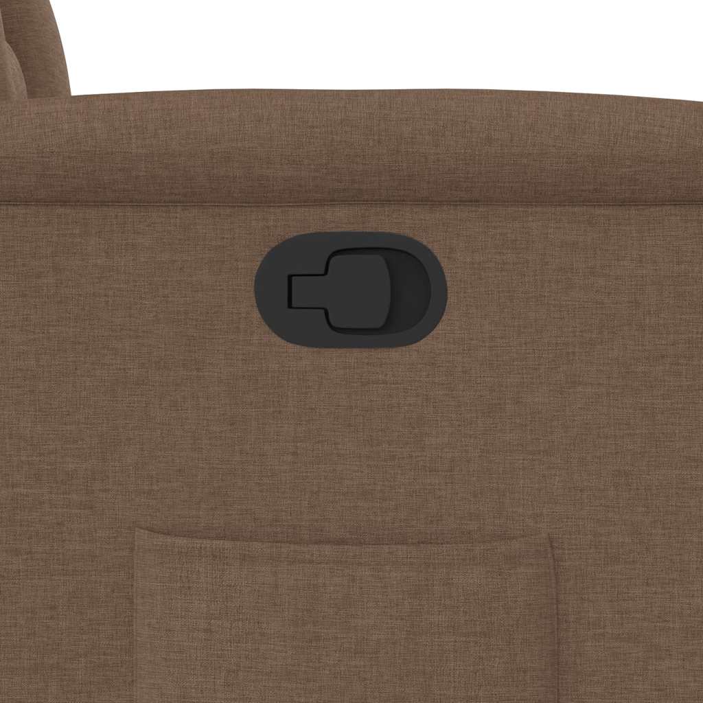 vidaXL Πολυθρόνα Ανακλινόμενη Καφέ Υφασμάτινη