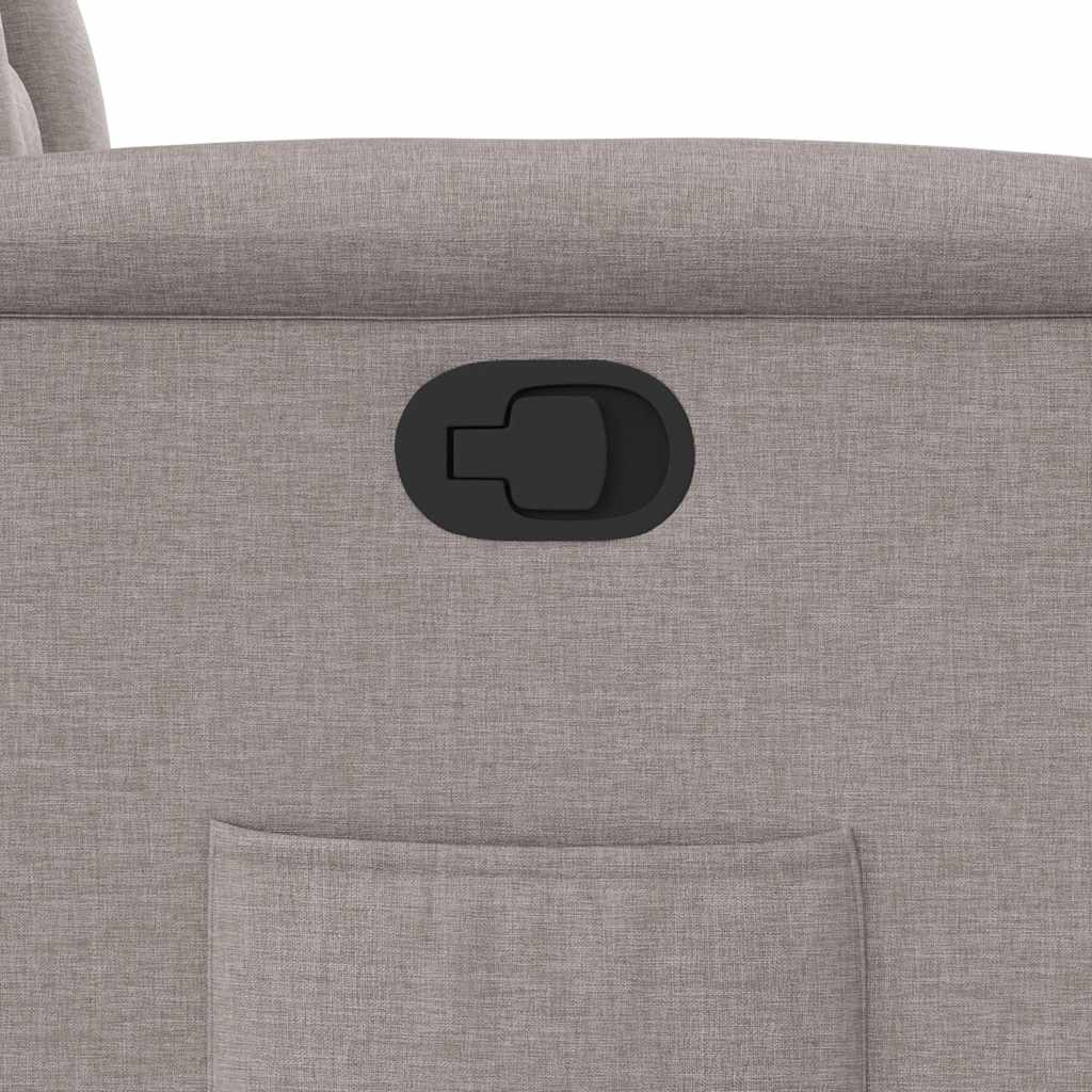 vidaXL Πολυθρόνα Ανακλινόμενη Taupe Υφασμάτινη