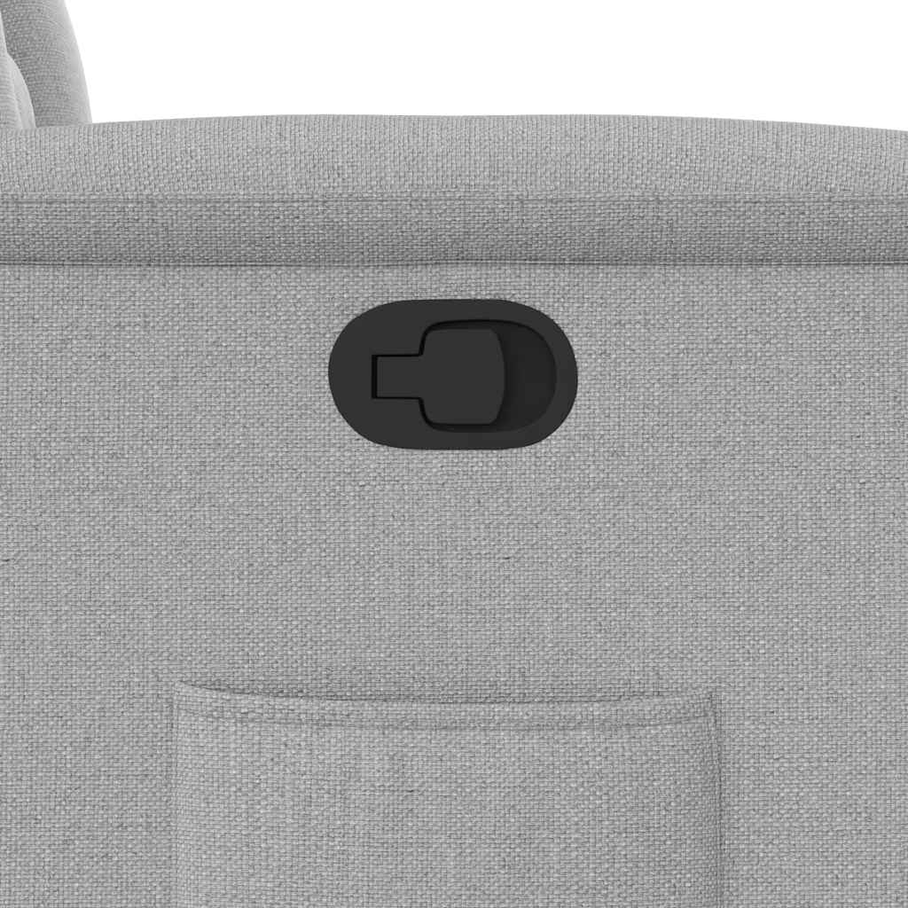 vidaXL Ανακλινόμενη καρέκλα Γκρι σύννεφο Ύφασμα