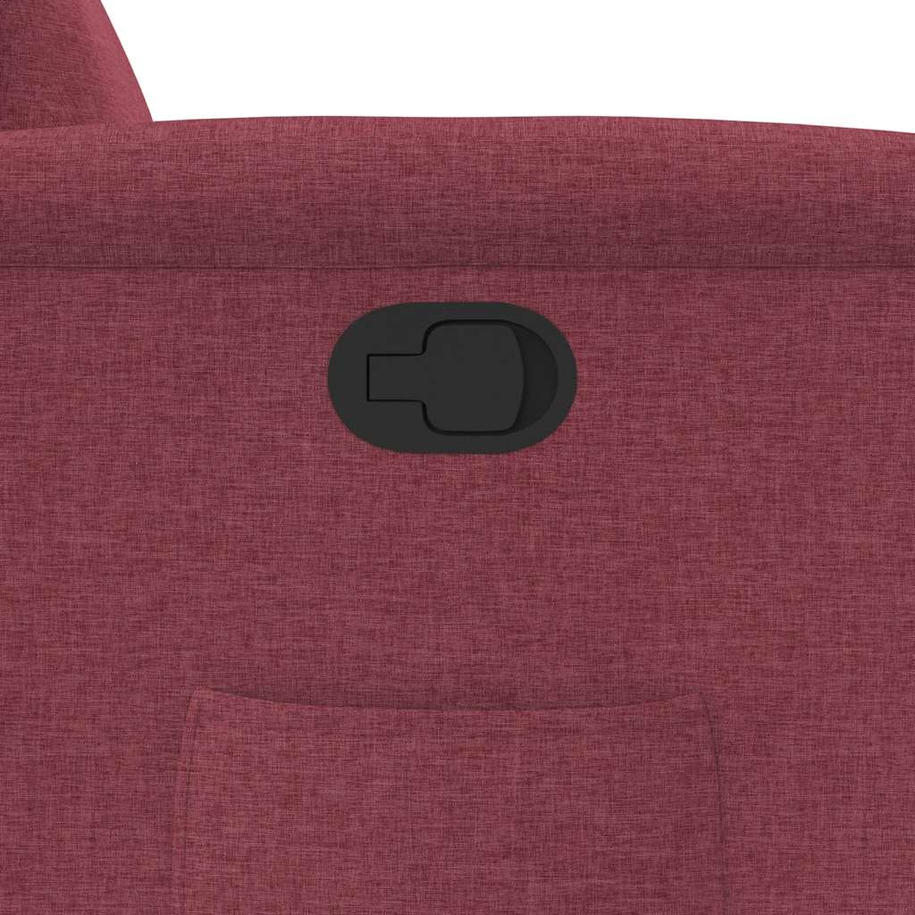 vidaXL Πολυθρόνα Ανακλινόμενη Μπορντό Υφασμάτινη