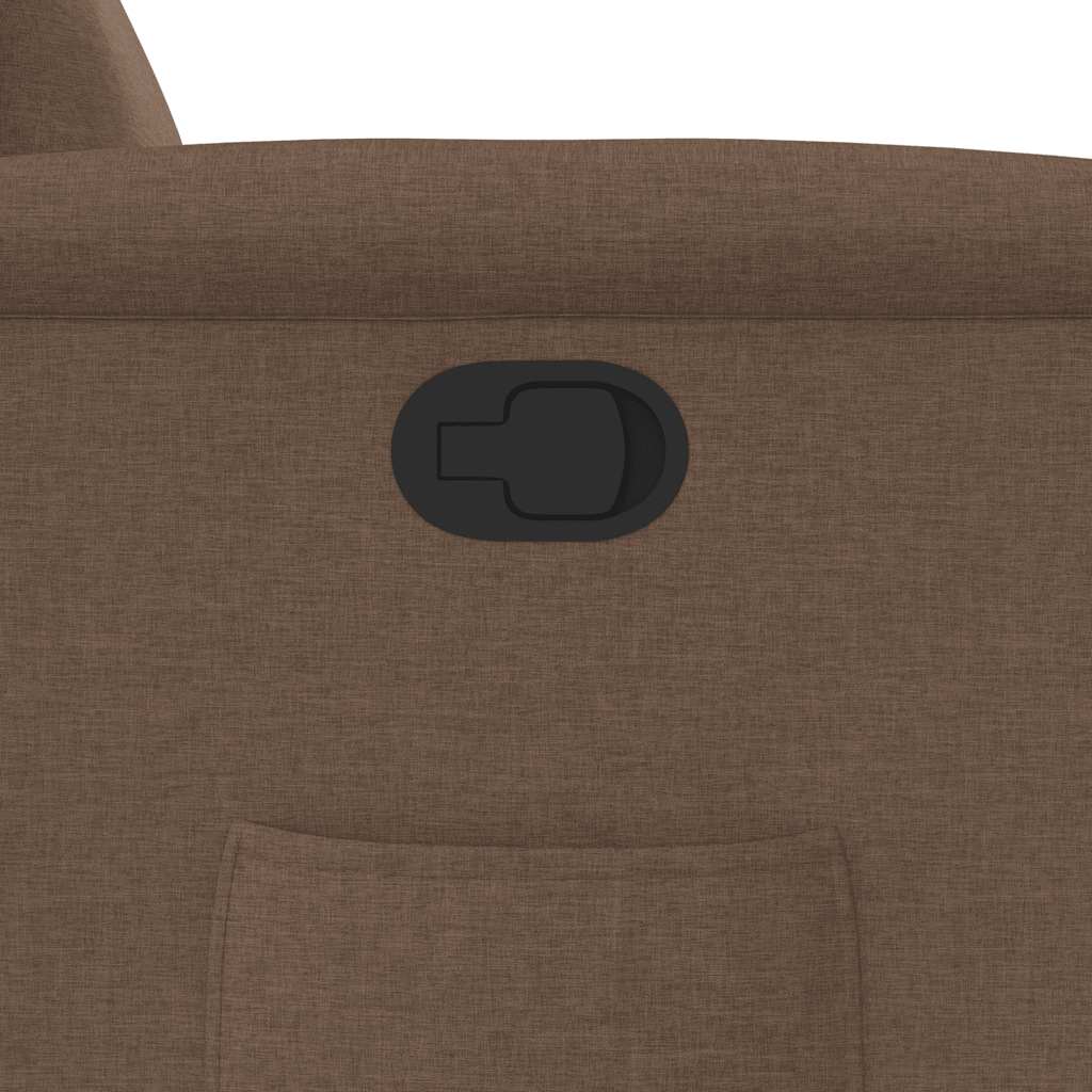 vidaXL Πολυθρόνα Ανακλινόμενη Καφέ Υφασμάτινη