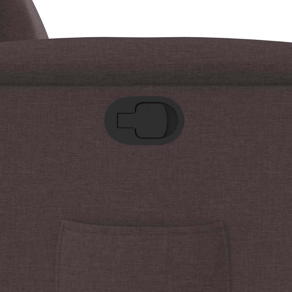 vidaXL Πολυθρόνα Ανακλινόμενη Σκούρο Καφέ Υφασμάτινη