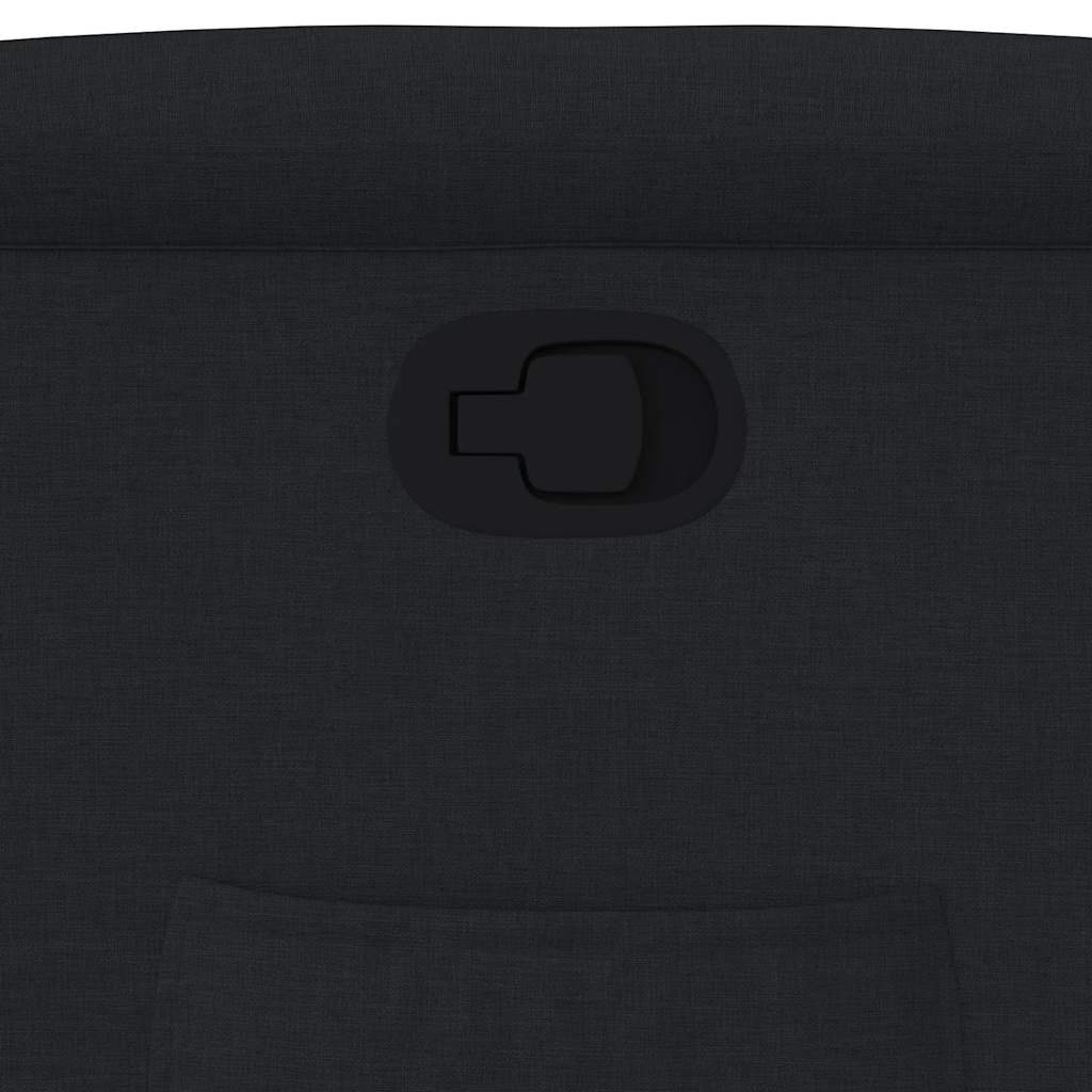 vidaXL Πολυθρόνα Ανακλινόμενη Μαύρη Υφασμάτινη