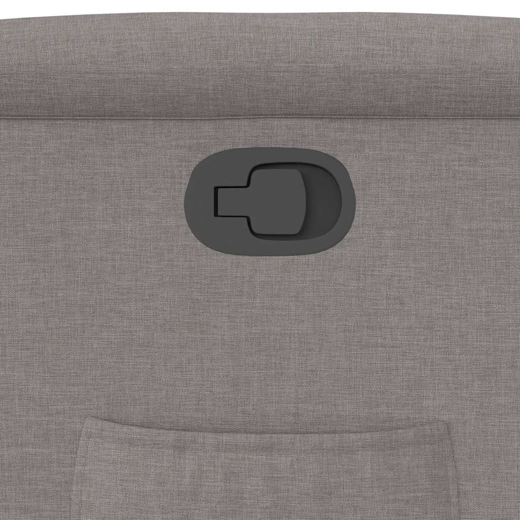 vidaXL Πολυθρόνα Ανακλινόμενη Taupe Υφασμάτινη