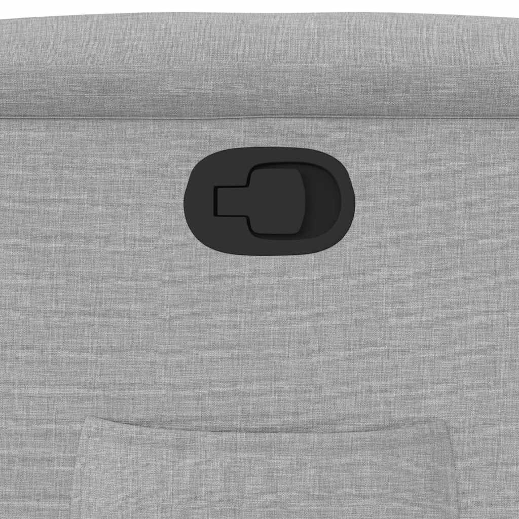 vidaXL Ανακλινόμενη καρέκλα Γκρι σύννεφο Ύφασμα