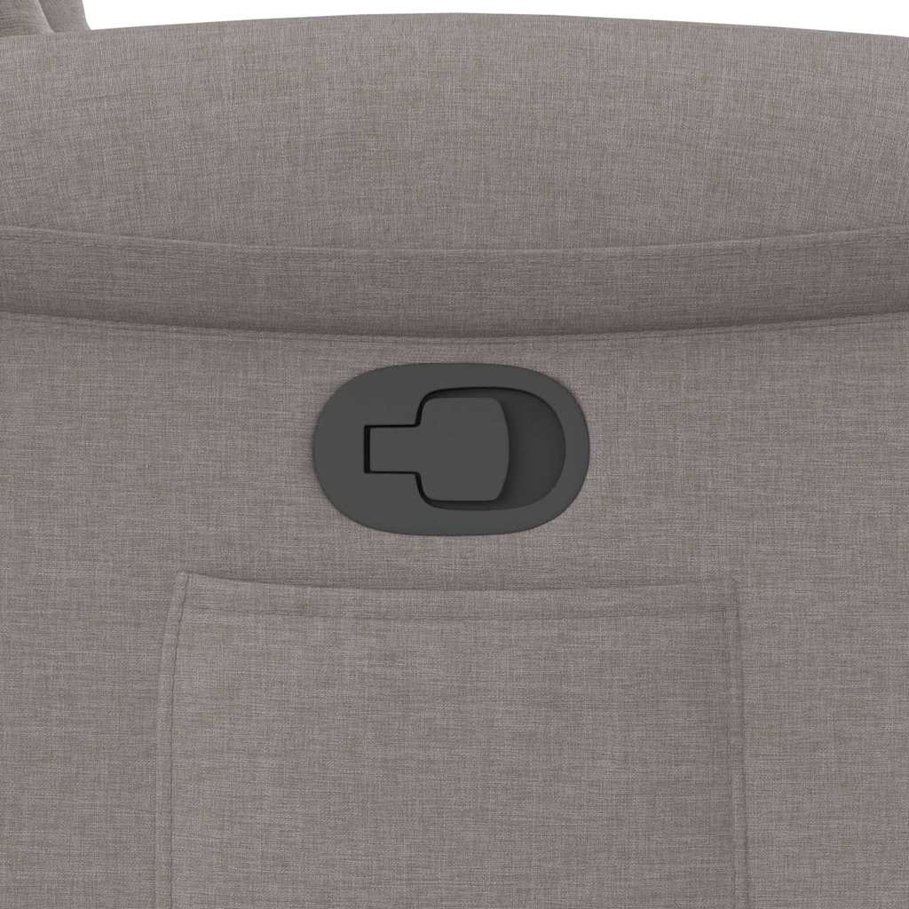 vidaXL Πολυθρόνα Ανακλινόμενη Taupe Υφασμάτινη