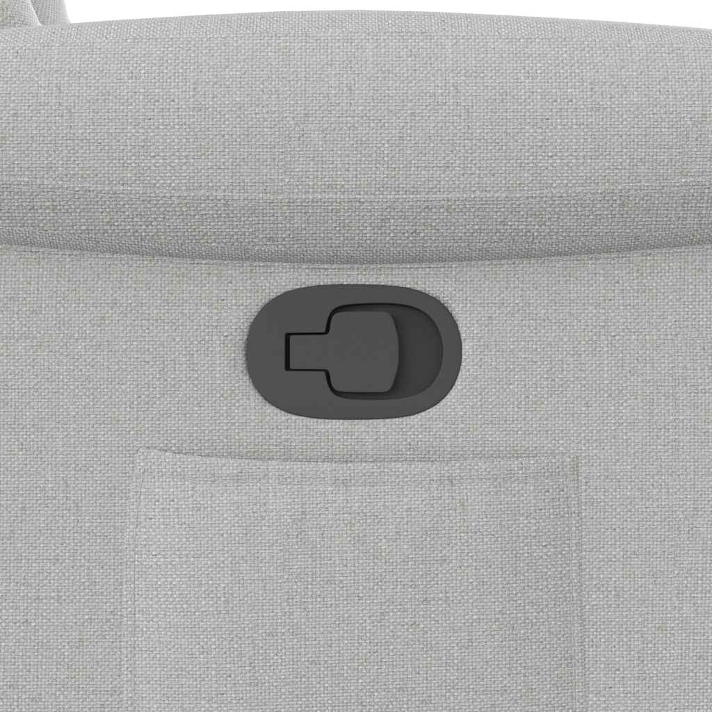 vidaXL Ανακλινόμενη καρέκλα Γκρι σύννεφο Ύφασμα