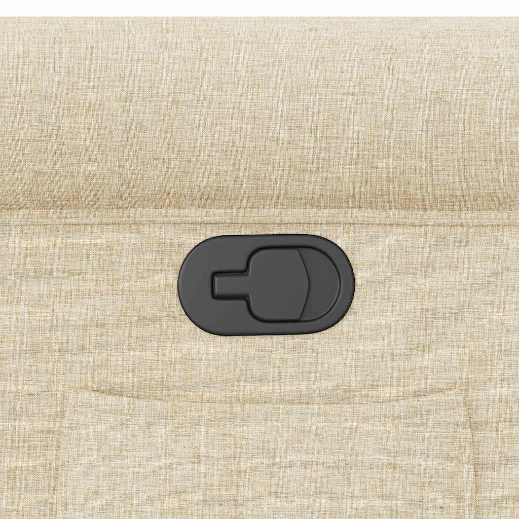 vidaXL Πολυθρόνα Ανακλινόμενη Κρεμ Υφασμάτινη