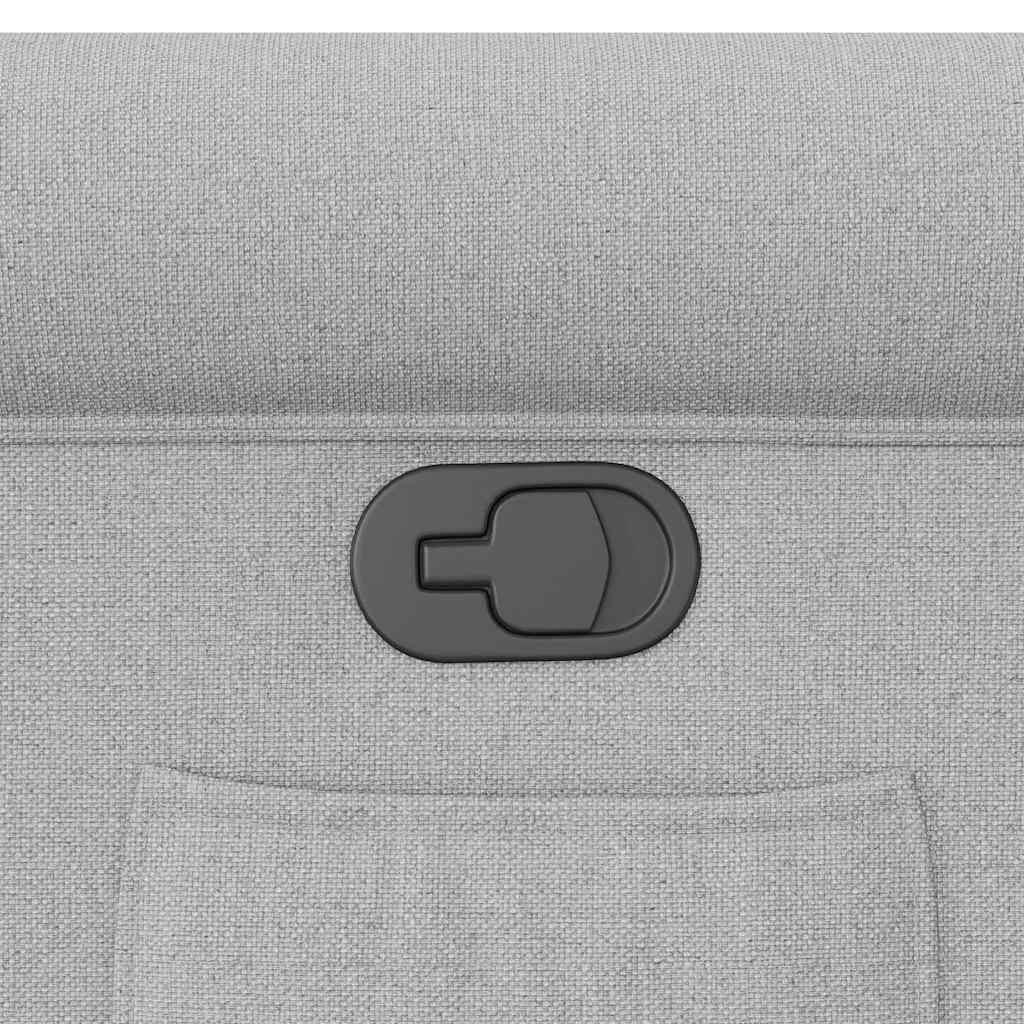 vidaXL Ανακλινόμενη καρέκλα Γκρι σύννεφο Ύφασμα