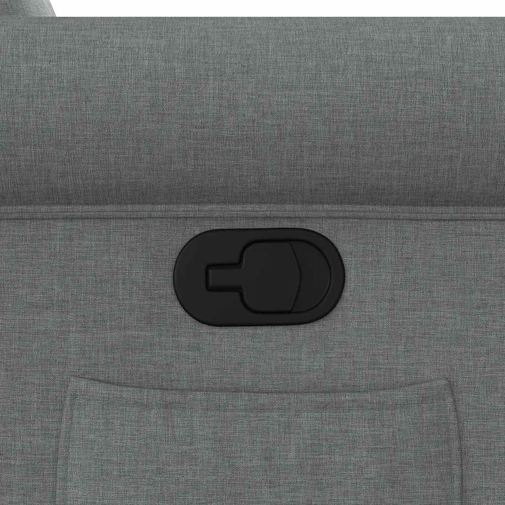 vidaXL Πολυθρόνα Ανακλινόμενη Σκούρο Γκρι Υφασμάτινη