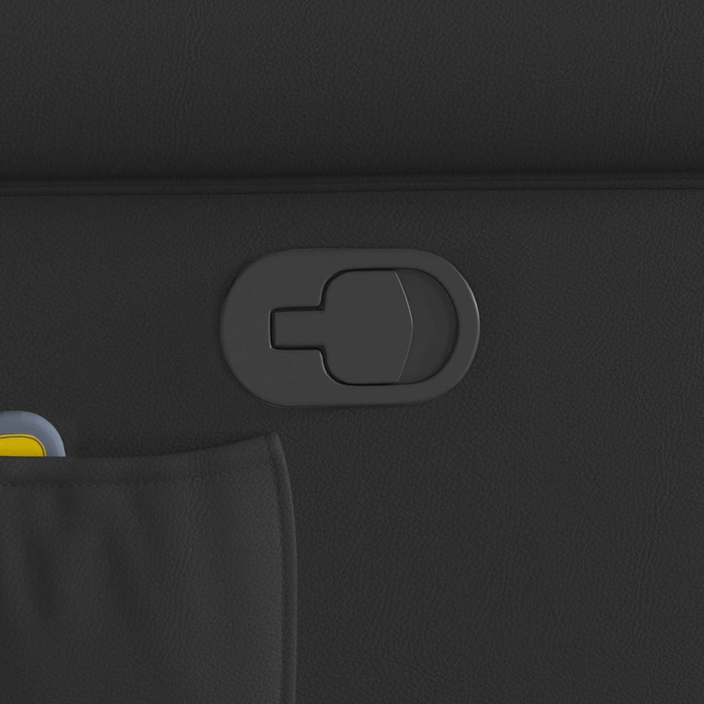 vidaXL Πολυθρόνα Μασάζ Γυαλιστερή Μαύρη Συνθετικό Δέρμα