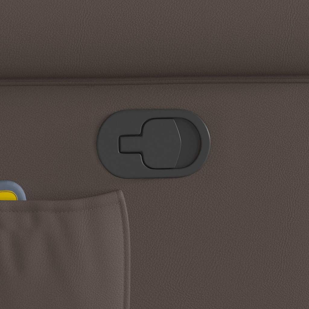 vidaXL Πολυθρόνα Μασάζ Γυαλ. Καφέ Συνθ. Δέρμα