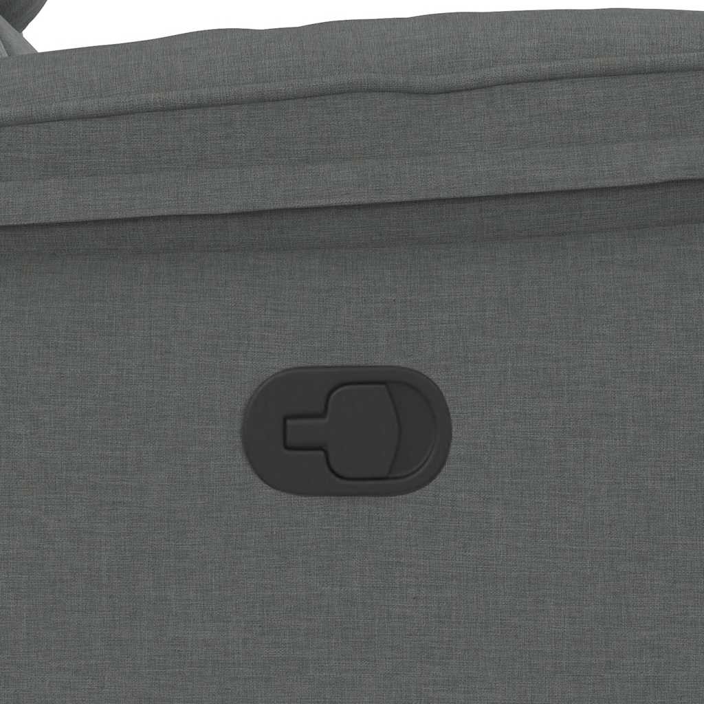 vidaXL Πολυθρόνα Ανακλινόμενη Σκούρο Γκρι Υφασμάτινη