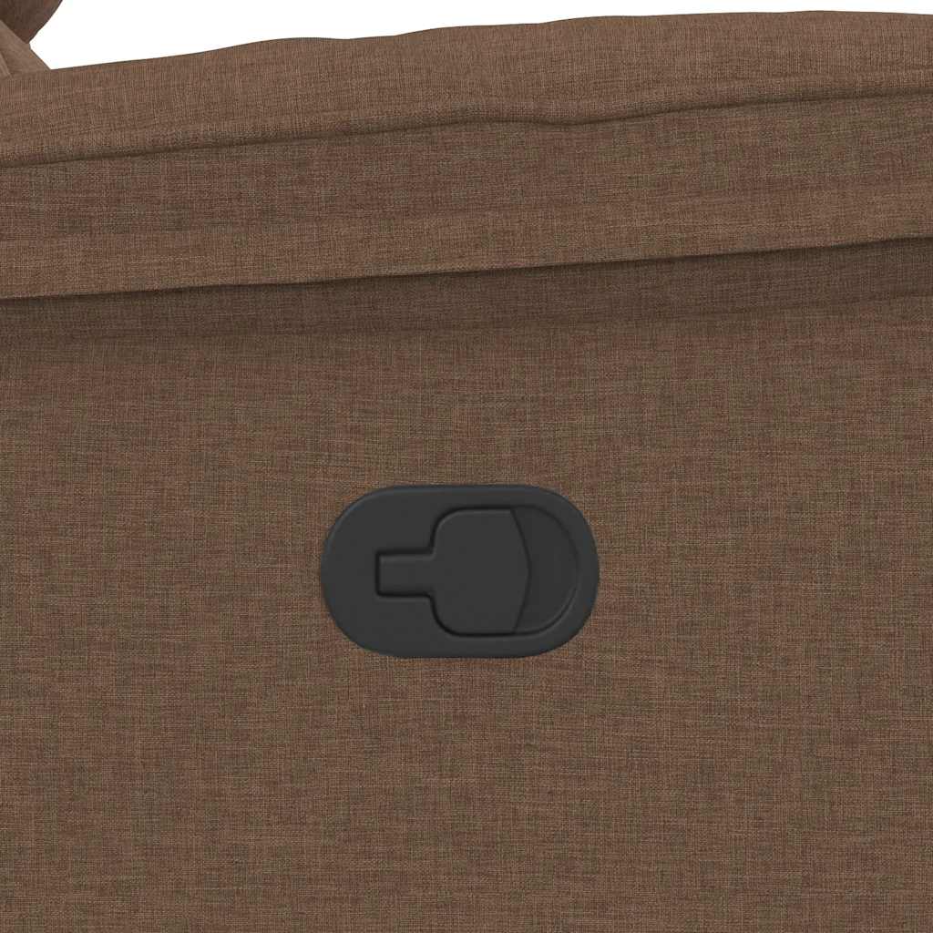 vidaXL Πολυθρόνα Ανακλινόμενη Καφέ Υφασμάτινη