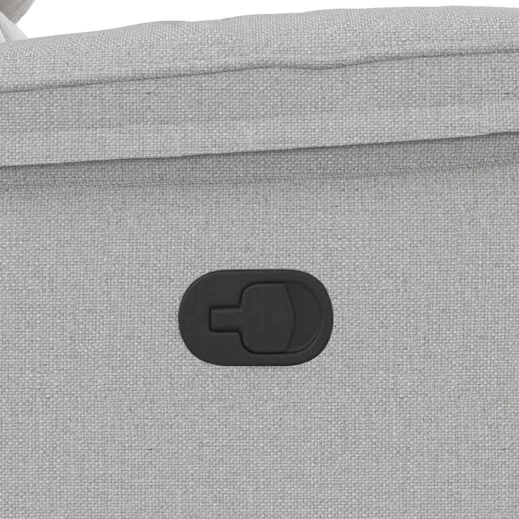 vidaXL Ανακλινόμενη καρέκλα Γκρι σύννεφο Ύφασμα