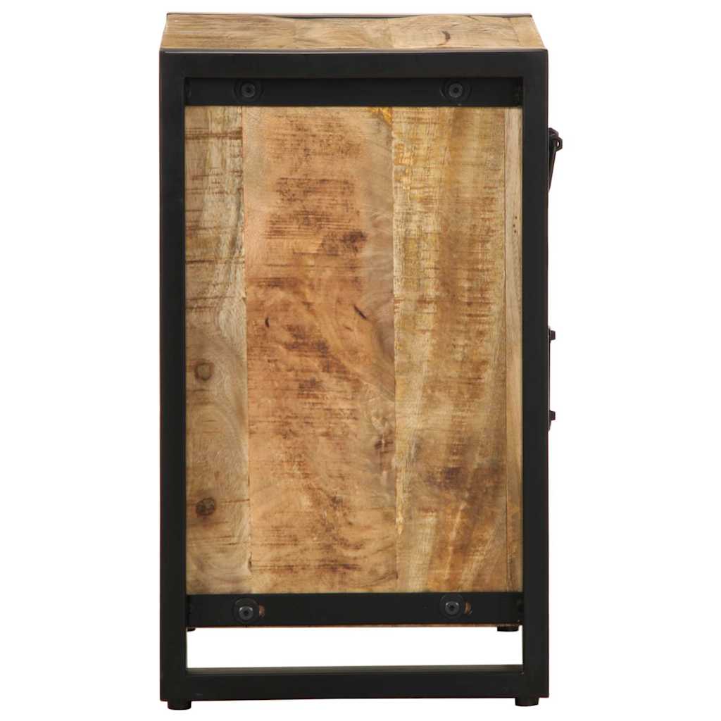 vidaXL Κομοδίνο 40x30x50 cm Στερεό ακατέργαστο ξύλο Μάνγκο