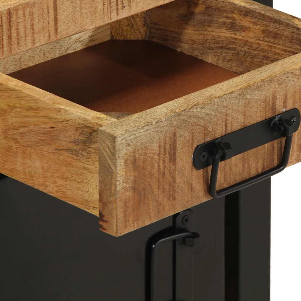 vidaXL Κομοδίνο 40x30x50 cm Στερεό ακατέργαστο ξύλο Μάνγκο