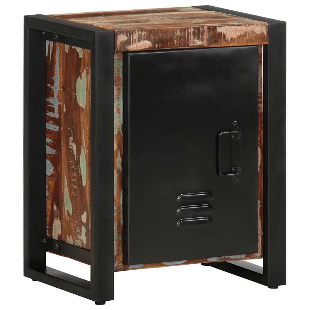 vidaXL Κομοδίνο Πολύχρωμο 40x30x51 cm Στερεό ξύλο αναγεννημένο