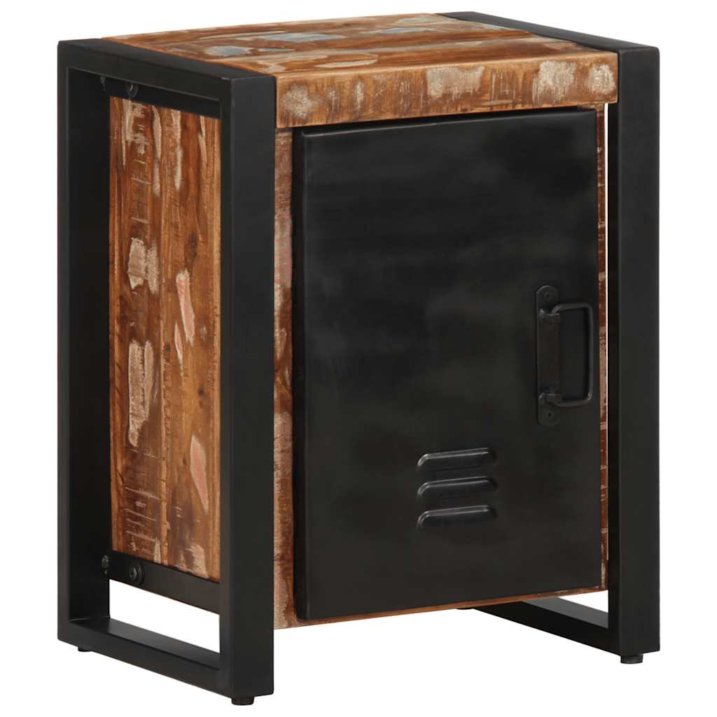 vidaXL Κομοδίνο Πολύχρωμο 40x30x51 cm Στερεό ξύλο αναγεννημένο