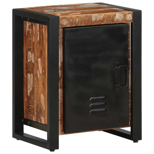 vidaXL Κομοδίνο Πολύχρωμο 40x30x51 cm Στερεό ξύλο αναγεννημένο