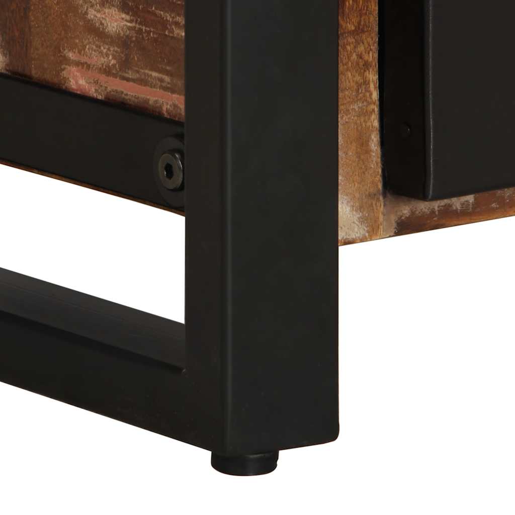 vidaXL Κομοδίνο Πολύχρωμο 40x30x51 cm Στερεό ξύλο αναγεννημένο