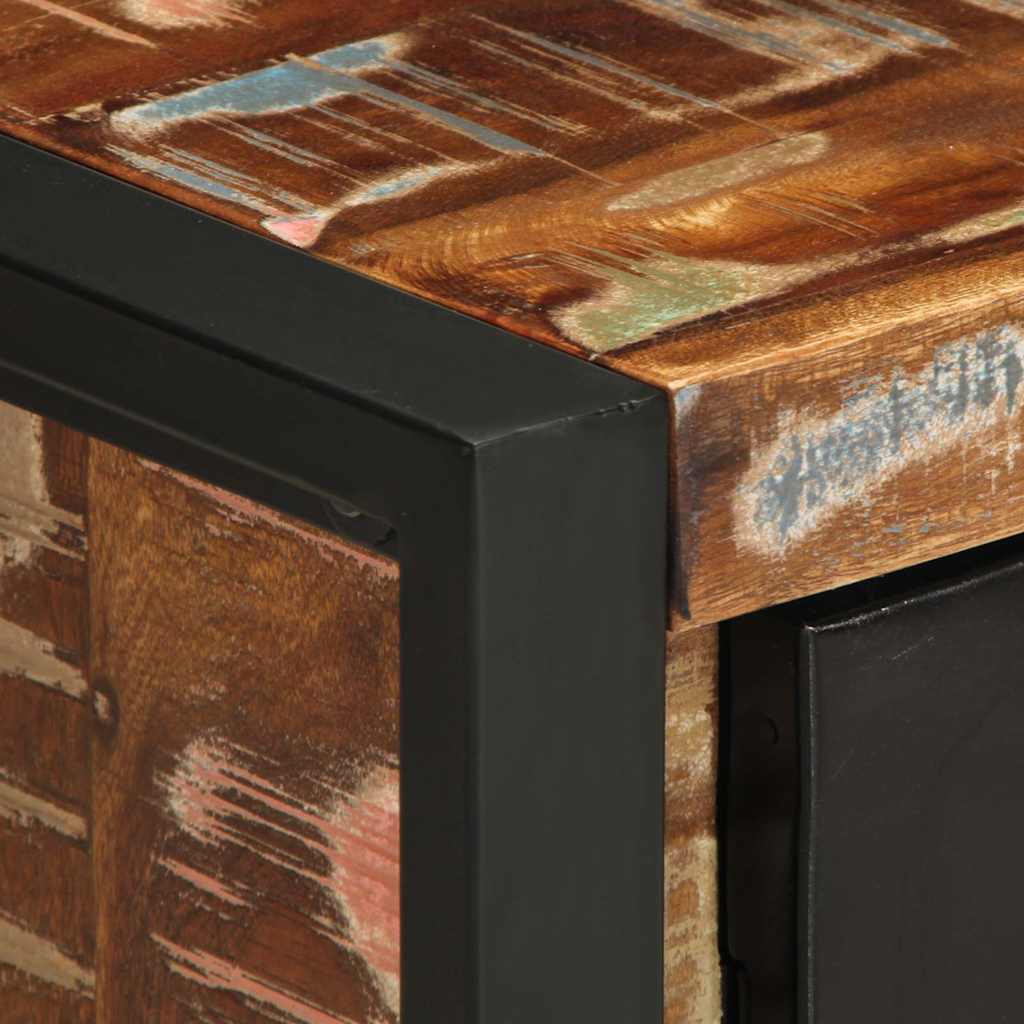 vidaXL Κομοδίνα 2 τεμάχια Πολύχρωμο Στερεό ακατέργαστο ξύλο Mango