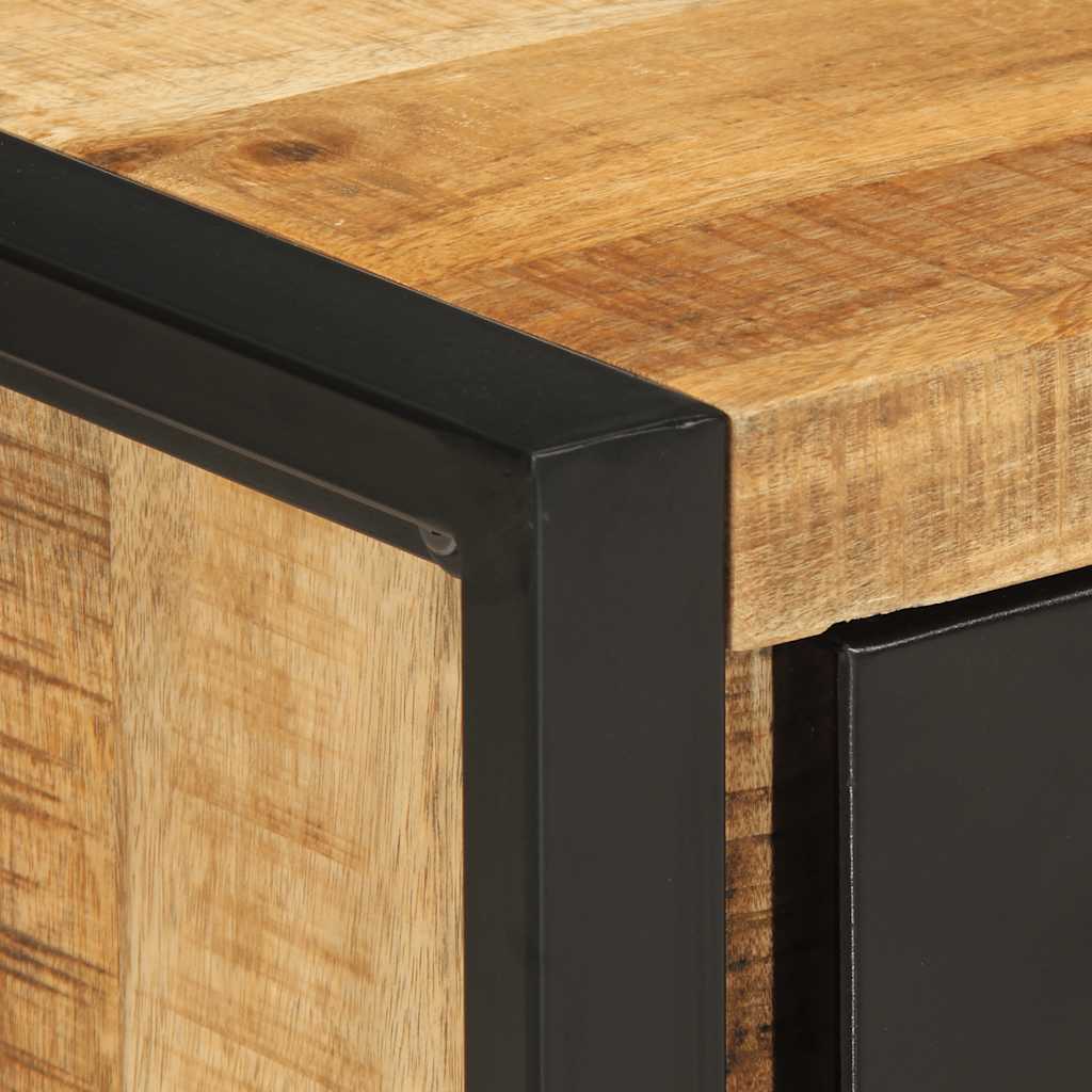 vidaXL Κομοδίνο 35x34x45 cm Στερεό ακατέργαστο ξύλο Μάνγκο