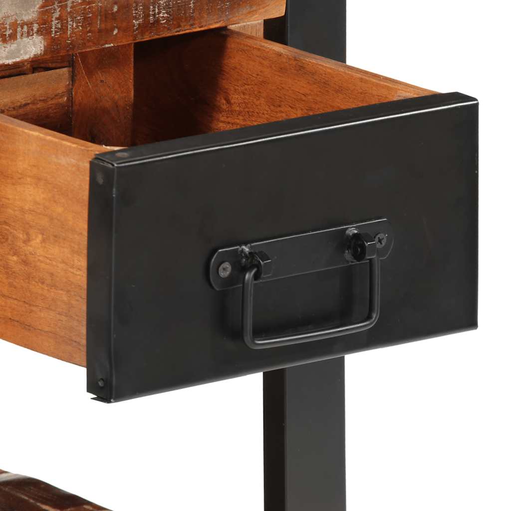 vidaXL Κομοδίνα 2 τεμάχια Πολύχρωμο Στερεό ακατέργαστο ξύλο Mango