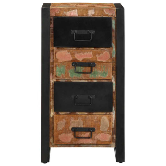 ντουλάπι συρταριών vidaXL Πολύχρωμο Στερεό ξύλο αναγεννημένο