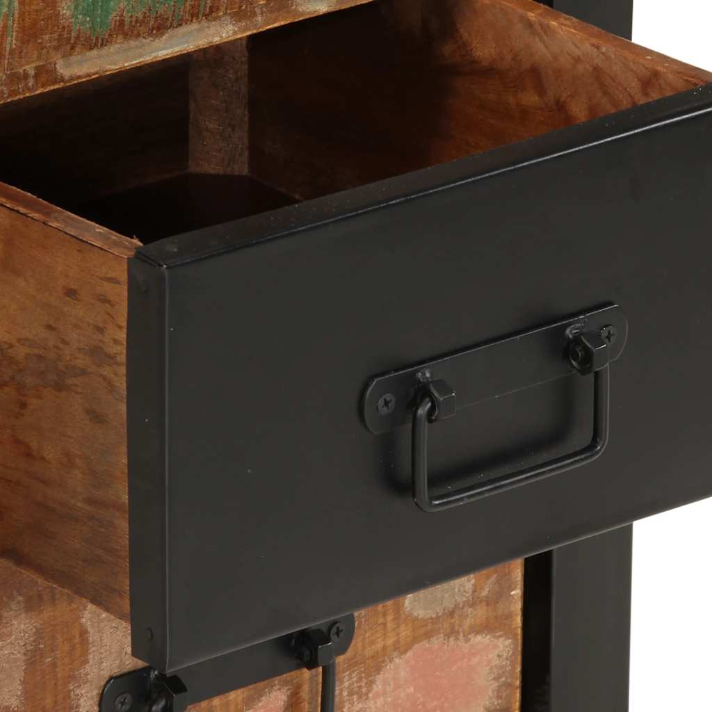 ντουλάπι συρταριών vidaXL Πολύχρωμο Στερεό ξύλο αναγεννημένο