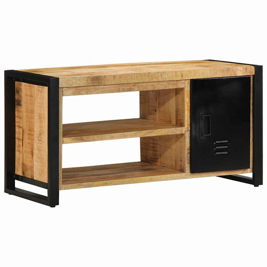 vidaXL Πάγκος για παπούτσια Καφέ 100 x 40 x 50 cm Μασίφ ξύλο μάνγκο