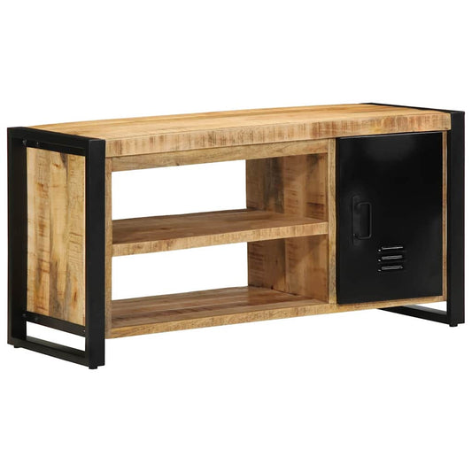vidaXL Πάγκος για παπούτσια Καφέ 100 x 40 x 50 cm Μασίφ ξύλο μάνγκο