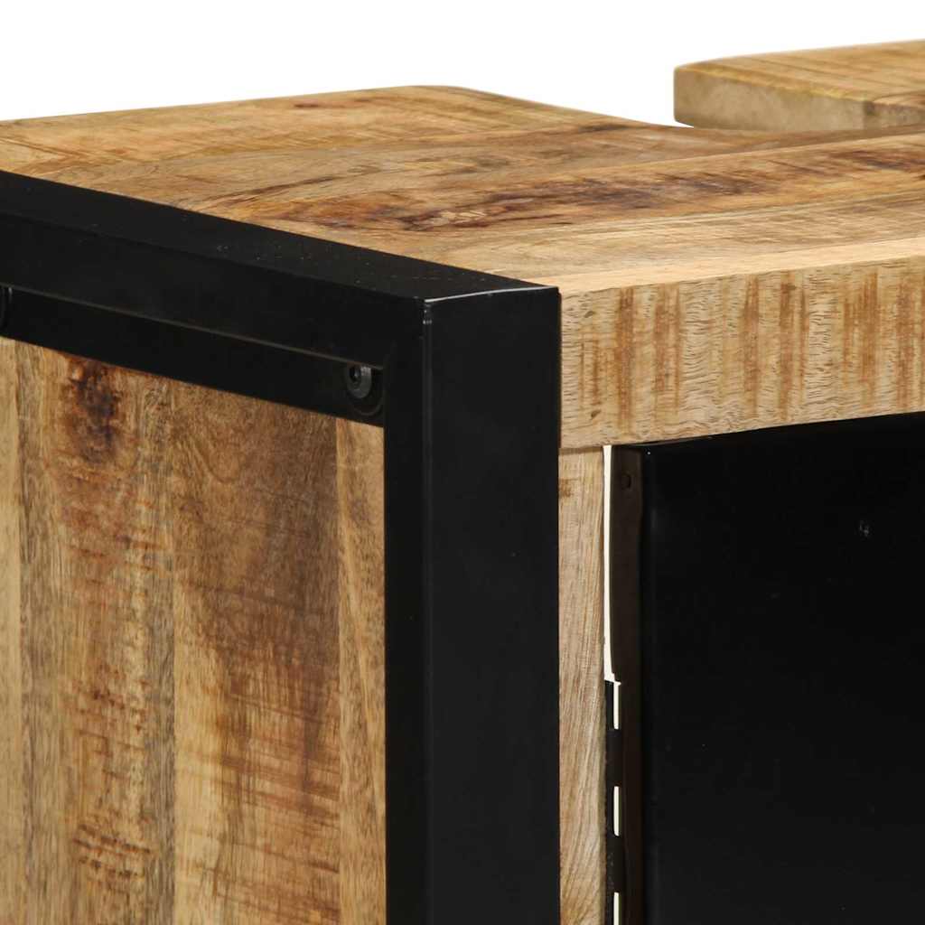 vidaXL Ντουλάπι Μπάνιου Καφέ 55 x 35 x 60 εκ. Στερεό ξύλο μάνγκο