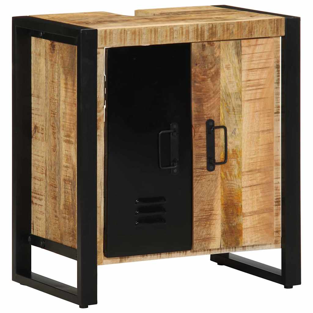 vidaXL Ντουλάπι Μπάνιου Καφέ 55 x 35 x 60 εκ. Στερεό ξύλο μάνγκο