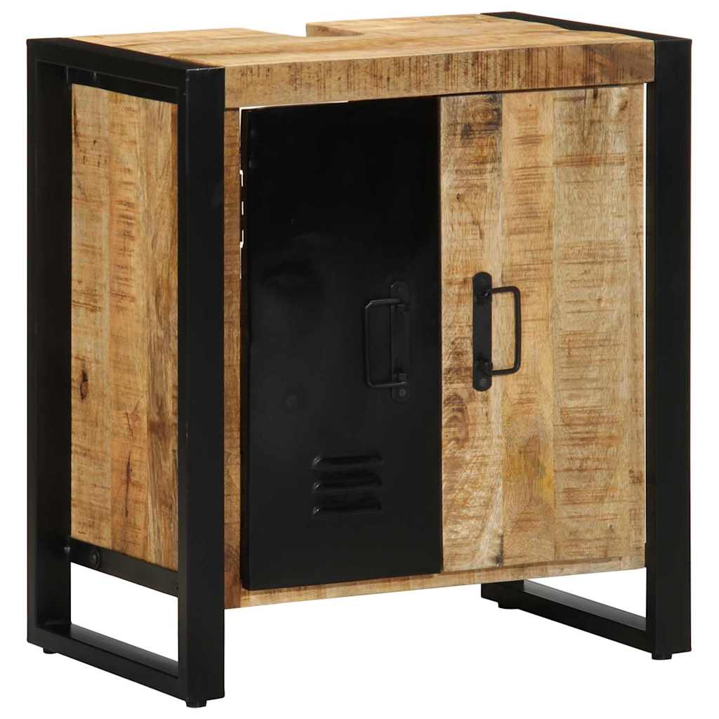 vidaXL Ντουλάπι Μπάνιου Καφέ 55 x 35 x 60 εκ. Στερεό ξύλο μάνγκο