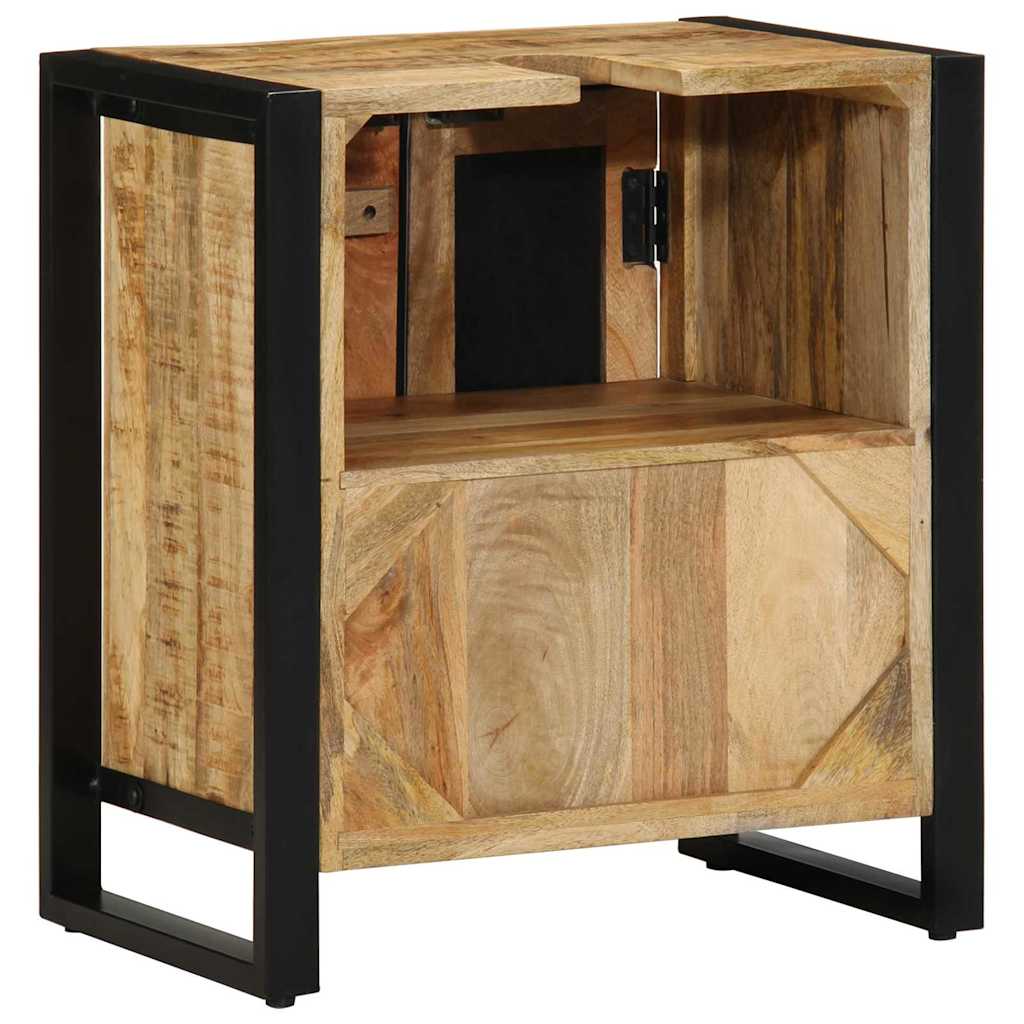 vidaXL Ντουλάπι Μπάνιου Καφέ 55 x 35 x 60 εκ. Στερεό ξύλο μάνγκο