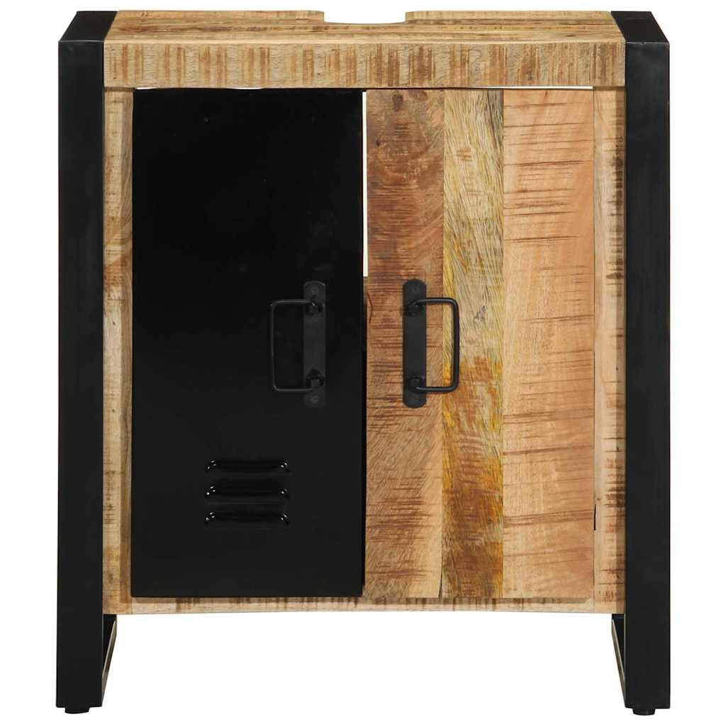 vidaXL Ντουλάπι Μπάνιου Καφέ 55 x 35 x 60 εκ. Στερεό ξύλο μάνγκο