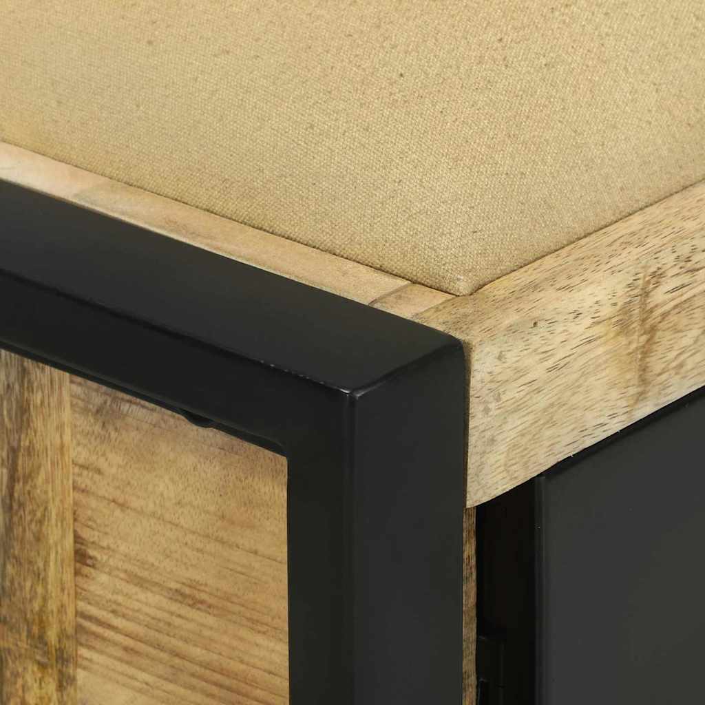 vidaXL Ντουλάπα Πάγκου Καφέ 100 x 35 x 50 εκ Μασίφ ξύλο μάνγκο