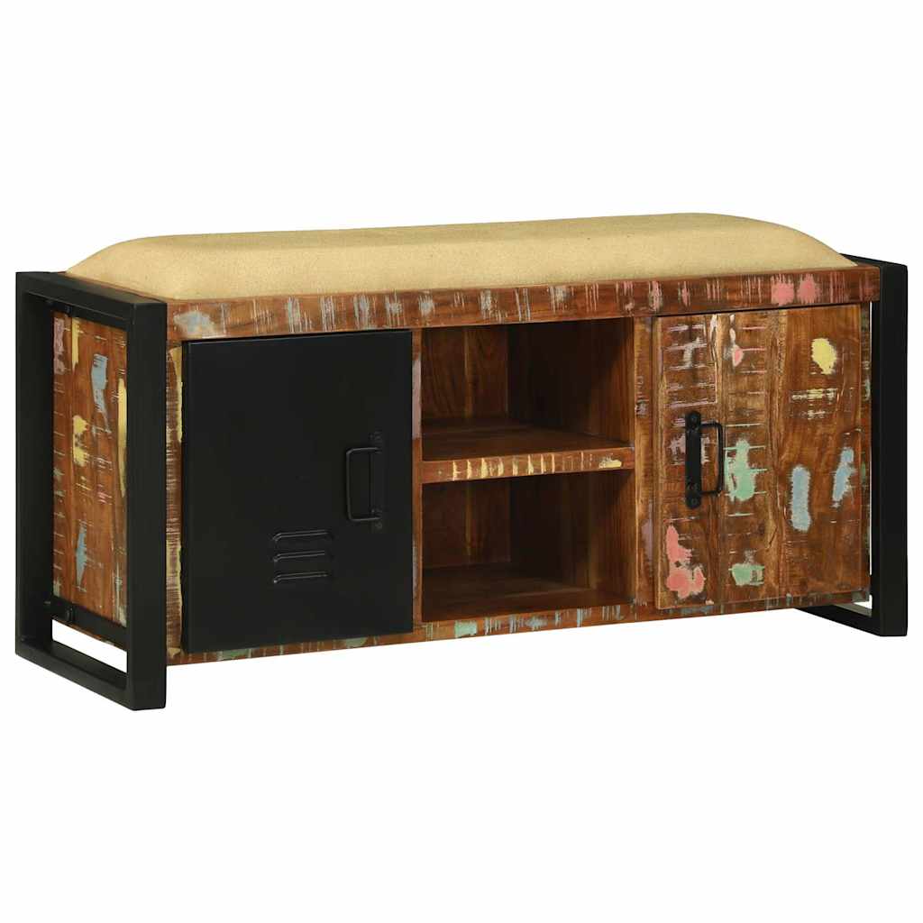 vidaXL Ντουλάπα Πάγκου Πολύχρωμο Μασίφ ανακυκλωμένο ξύλο