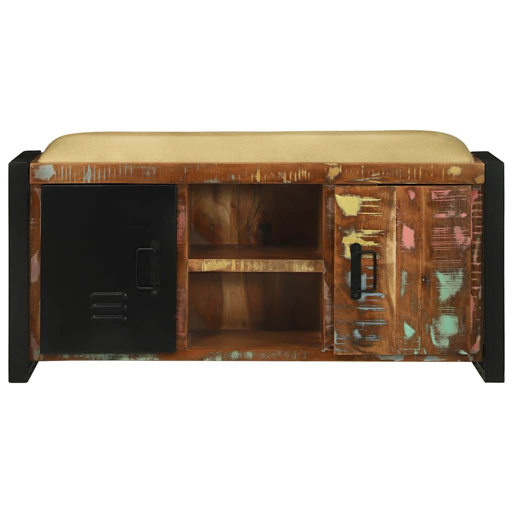 vidaXL Ντουλάπα Πάγκου Πολύχρωμο Μασίφ ανακυκλωμένο ξύλο