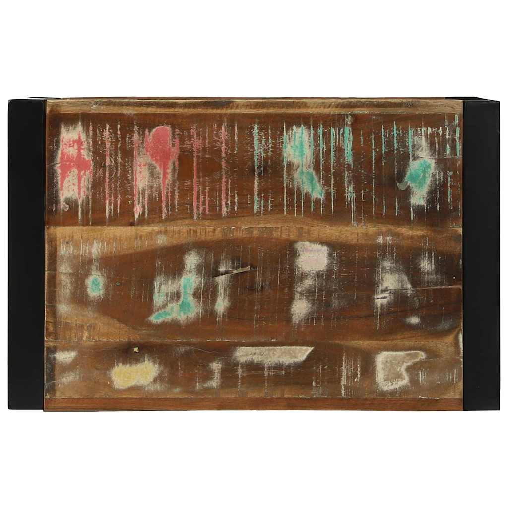 vidaXL Κύβος Τοίχου Καφέ 55 x 35 x 40 εκ Μασίφ ανακυκλωμένο ξύλο