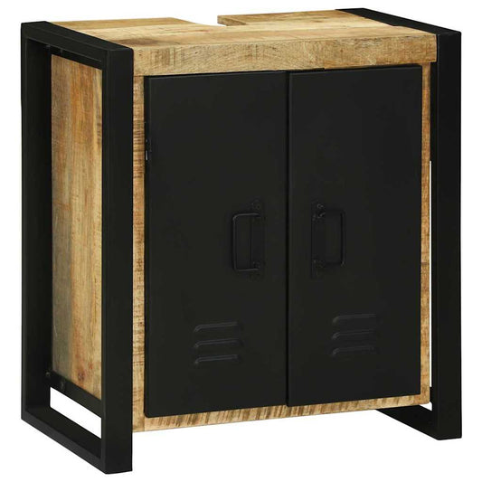 vidaXL Ντουλάπα Νιπτήρα Καφέ 55 x 35 x 60 εκ. Μασίφ ξύλο μάνγκο