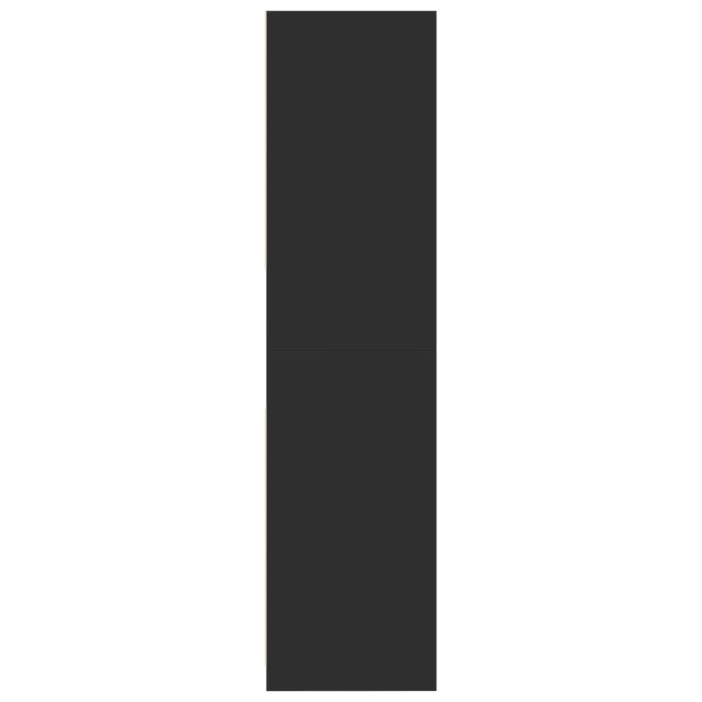 vidaXL Ντουλάπα Μαύρη 80x50x200 εκ. από Επεξεργασμένο Ξύλο