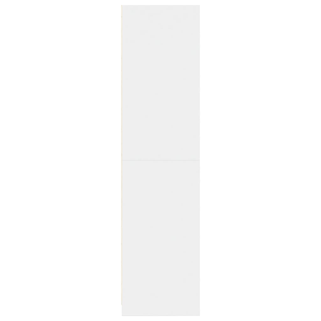 vidaXL Ντουλάπα Λευκή 50 x 50 x 200 εκ. από Επεξ. Ξύλο