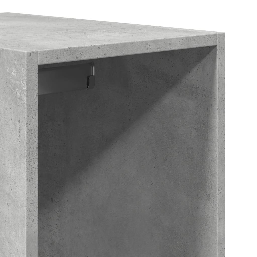 vidaXL Ντουλάπα Γκρι Σκυρ. 30x50x200 εκ. από Επεξεργασμένο Ξύλο