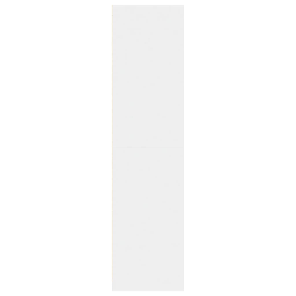 vidaXL Ντουλάπα Λευκή 80 x 50 x 200 εκ. από Επεξεργασμένο Ξύλο